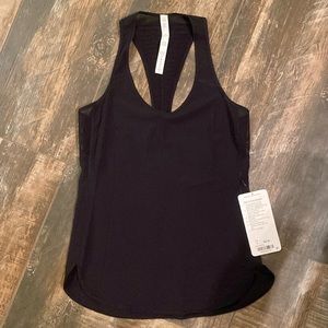 Lululemon Vent It Out Singlet Tank Black Size 4 NWT